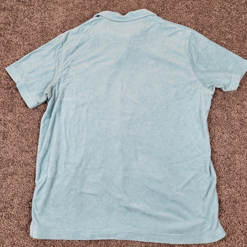 Howler Brothers Polo Shirt Men XL Blue Excellent Terry Cloth Crab Patch HB-43590 - Picture 3 of 11